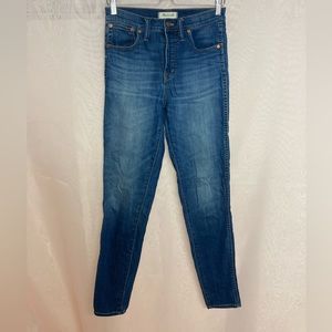 Madewell high - rise skinny, medium wash